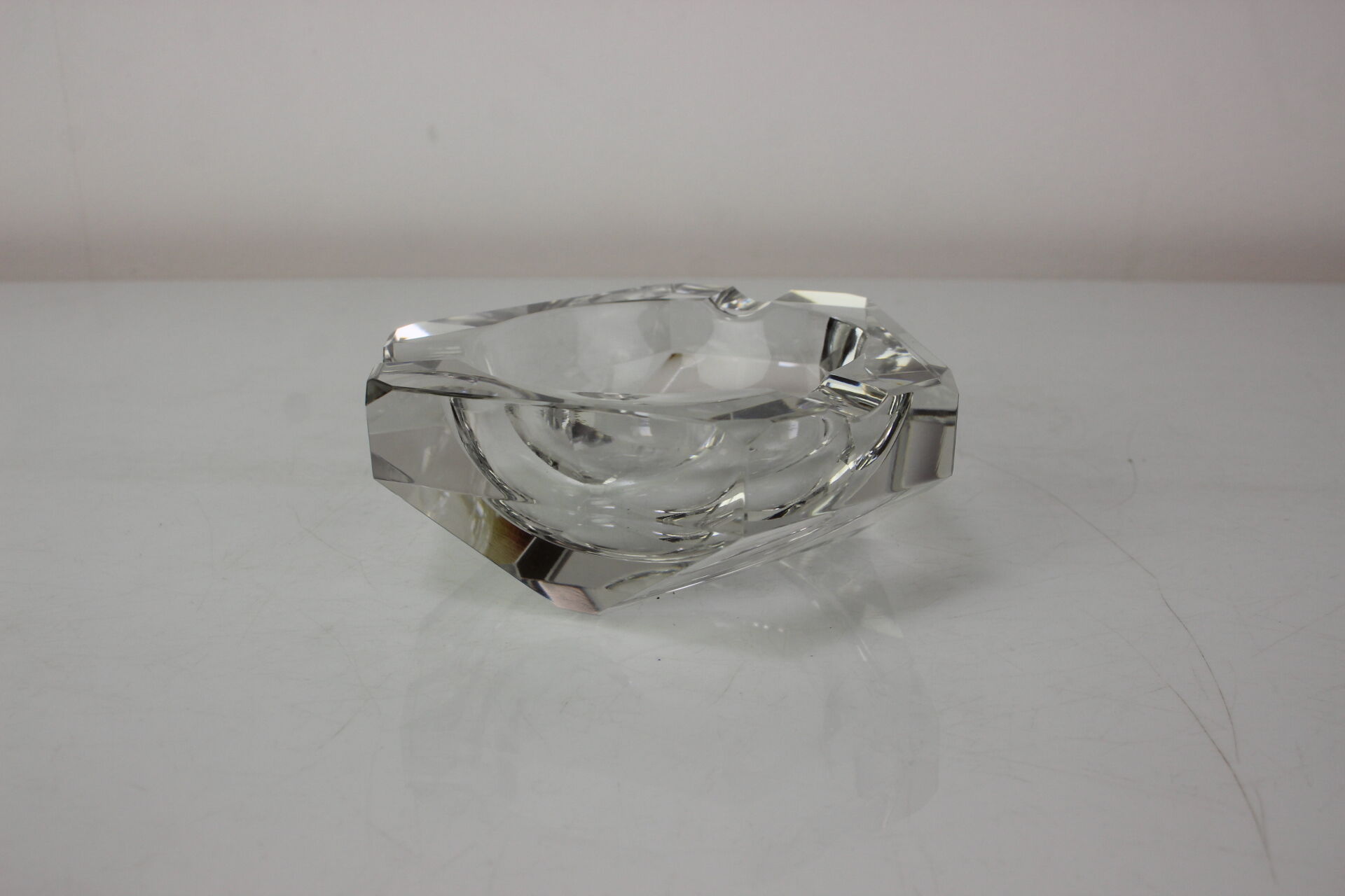 Cendrier du milieu du siècle - Diamant de Bohemia Glass, années 1970