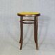 Tabouret bois courbé canné de piano bistrot Thonet 1900