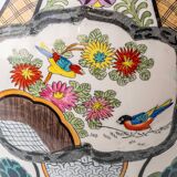 Chinese porcelain table lamp hand-painted by Petrus Regout, circa 1880, new lampshade.