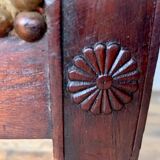 Empire office armchair in mahogany decor palmettes xviiith