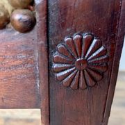 Fauteuil de bureau empire en acajou decor palmettes xviiième