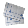 Pair of blue embroidered pillowcases