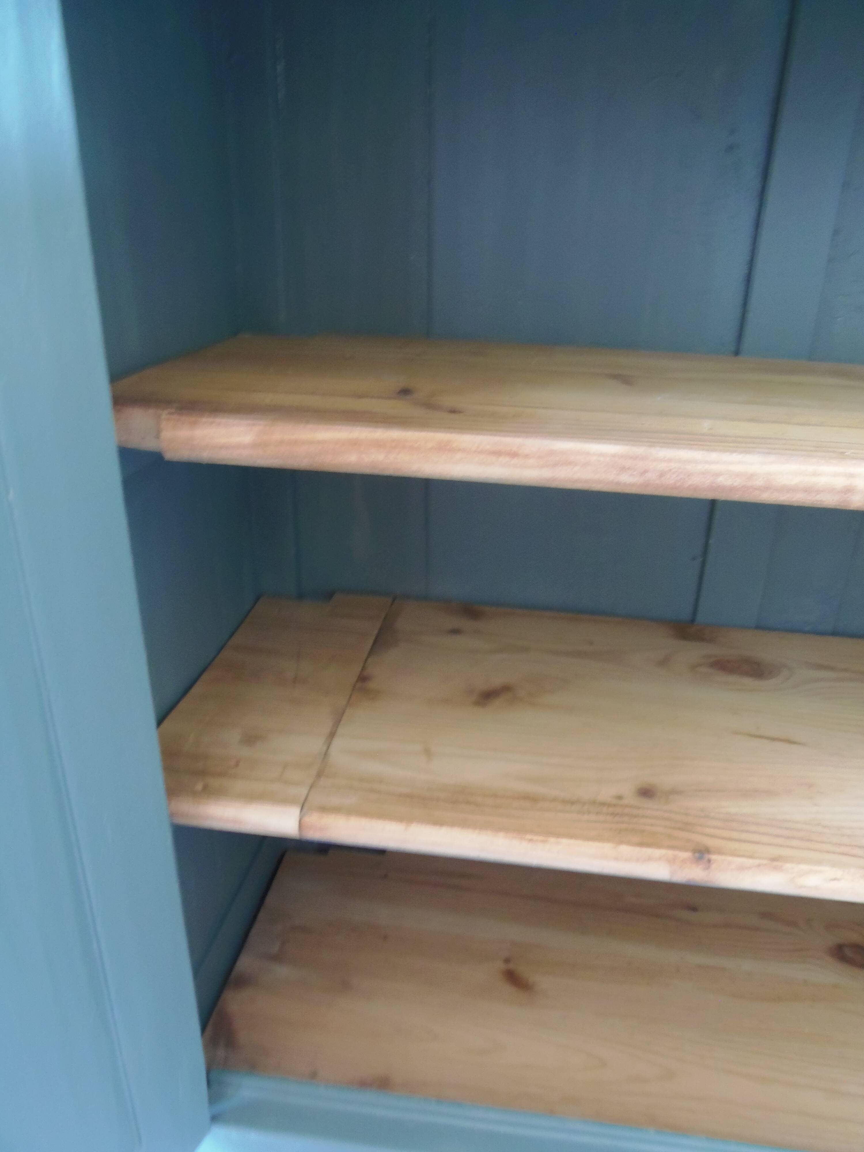 Vintage Parisian sideboard re-enchanted in smoky green.