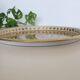 Round metal top, brown parameciums, made in France, vintage
