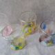 Lot de 4 gobelets en verre de murano