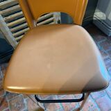 Bar stools covered in leather