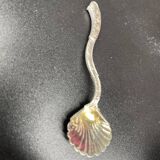 4 salerons, argent, Ravinet D'enfert, 4 pelles, intérieur verre blanc, écrin, intérieur pourpre, XIX