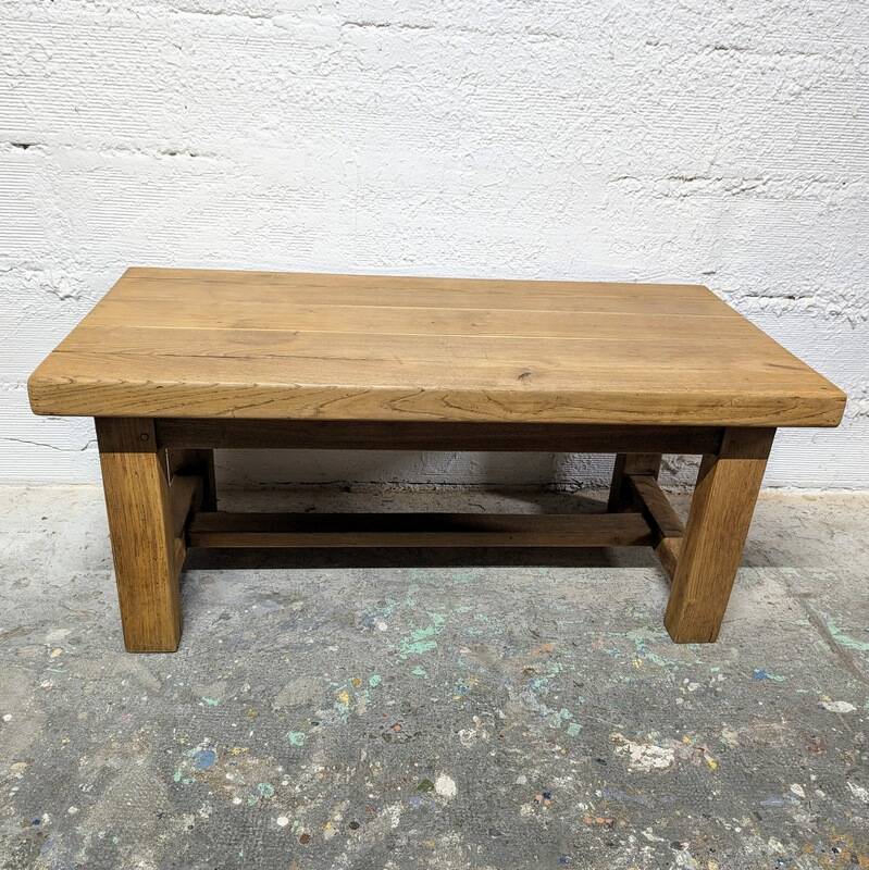 Solid oak coffee table