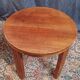 Art Deco side table in solid walnut