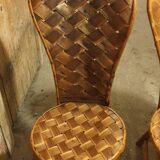 2 seventies palm tree chairs