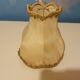 Set of 4 fabric lampshades with fringes