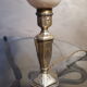 small art deco bedside lamp in gold patinated regule with its original 26x10 cord