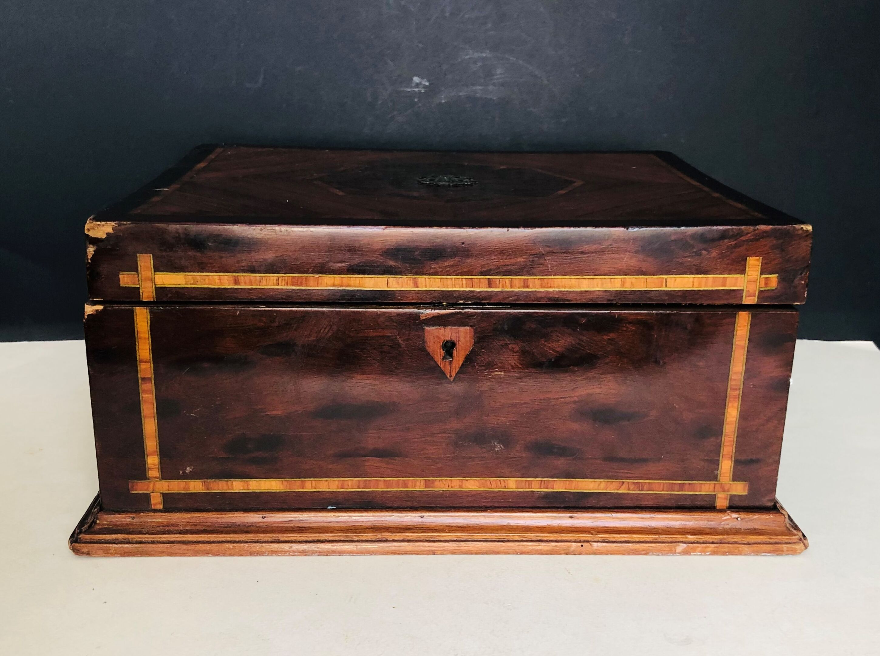 Wooden marquetry box