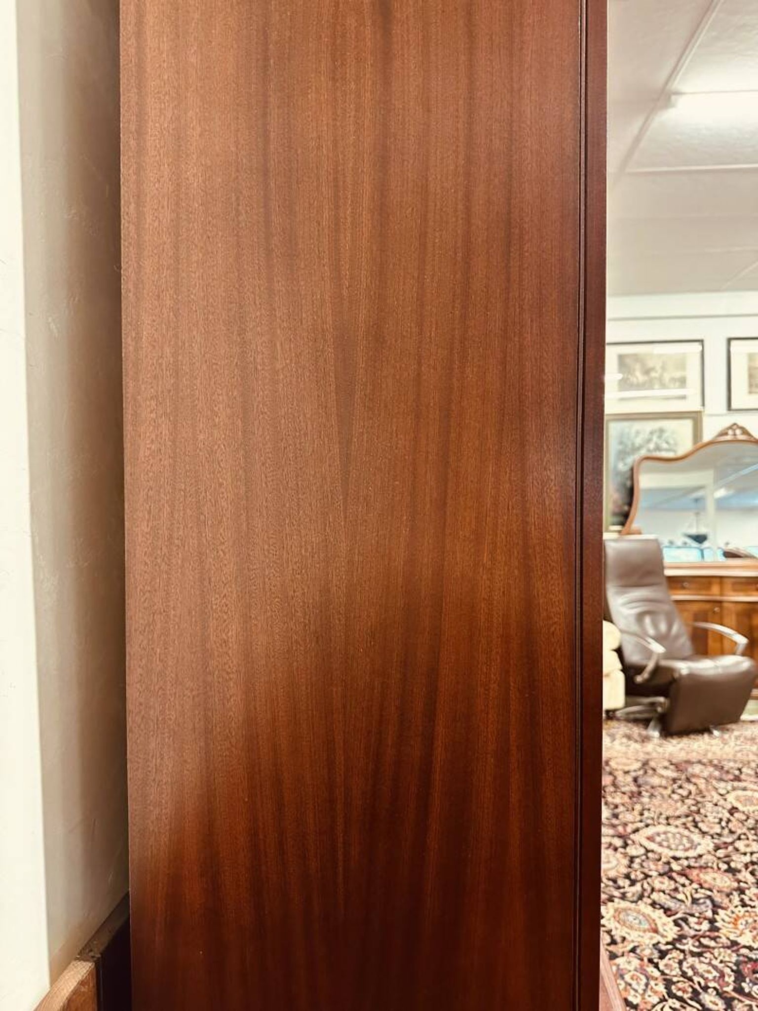 Classic English Mahogany Library Cabinet