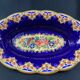 Plat creux oblong en faïence de Longwy M.P. Chevallier Renaissance