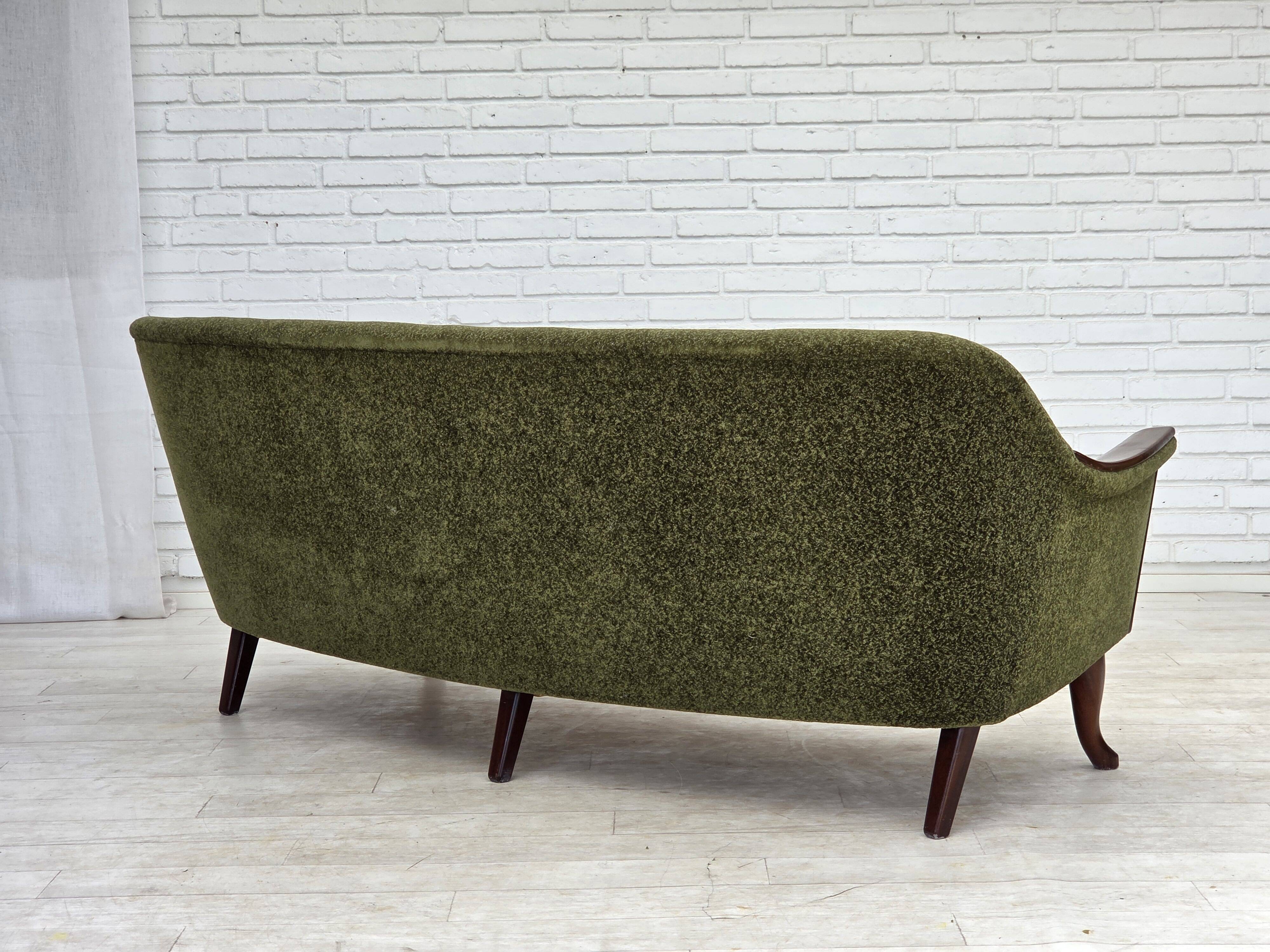 1970s, Norwegian vintage 3-seater sofa, teak wood.