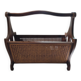 Wood and Vienna straw magazine rack