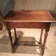 Rectangular side table from the eighteenth century.