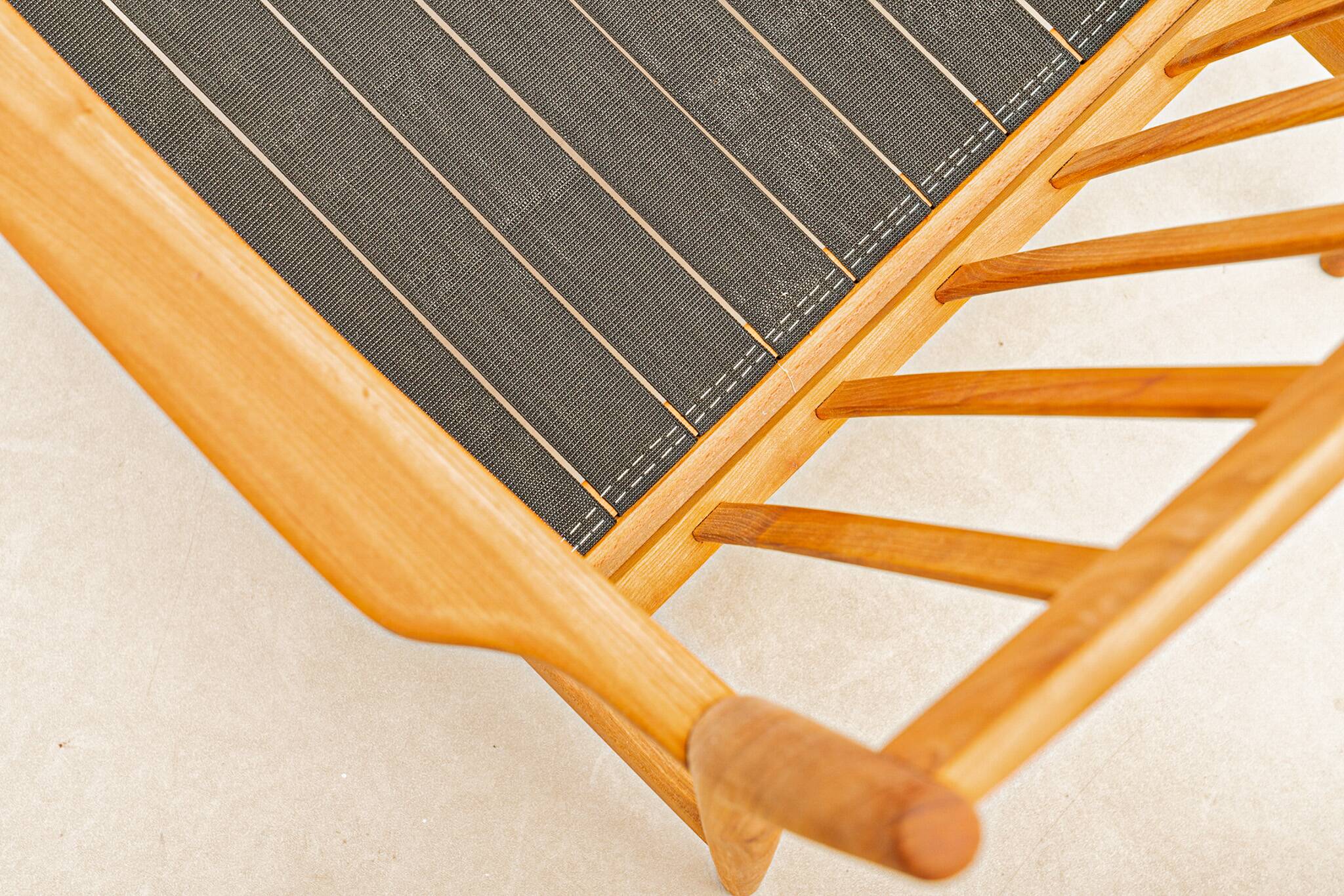 Pair of teak armchairs