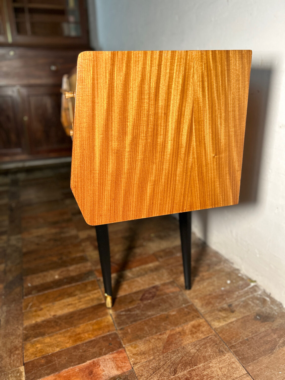 Bureau en teck et érable de style rétro 1960