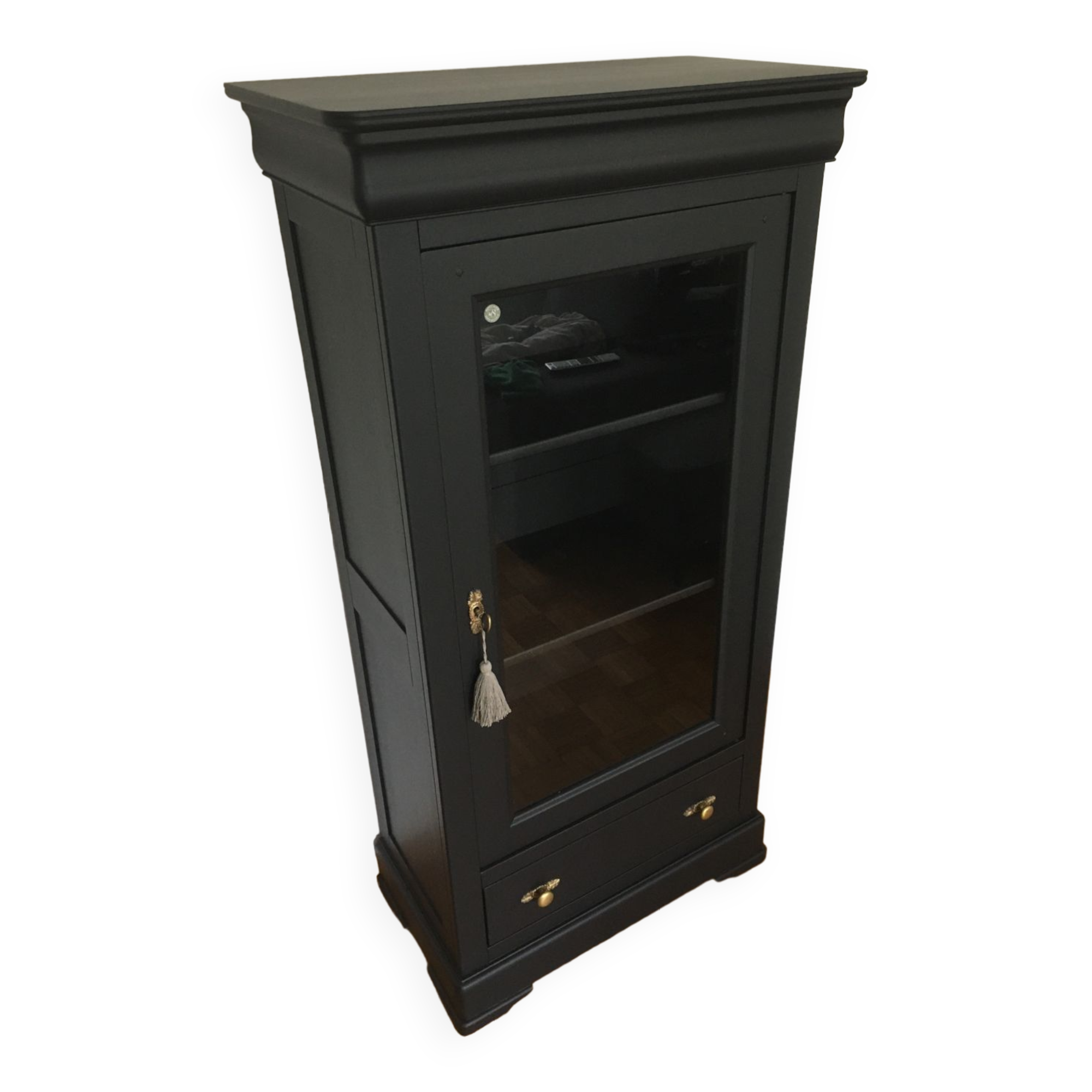 Black restyled vintage bookcase