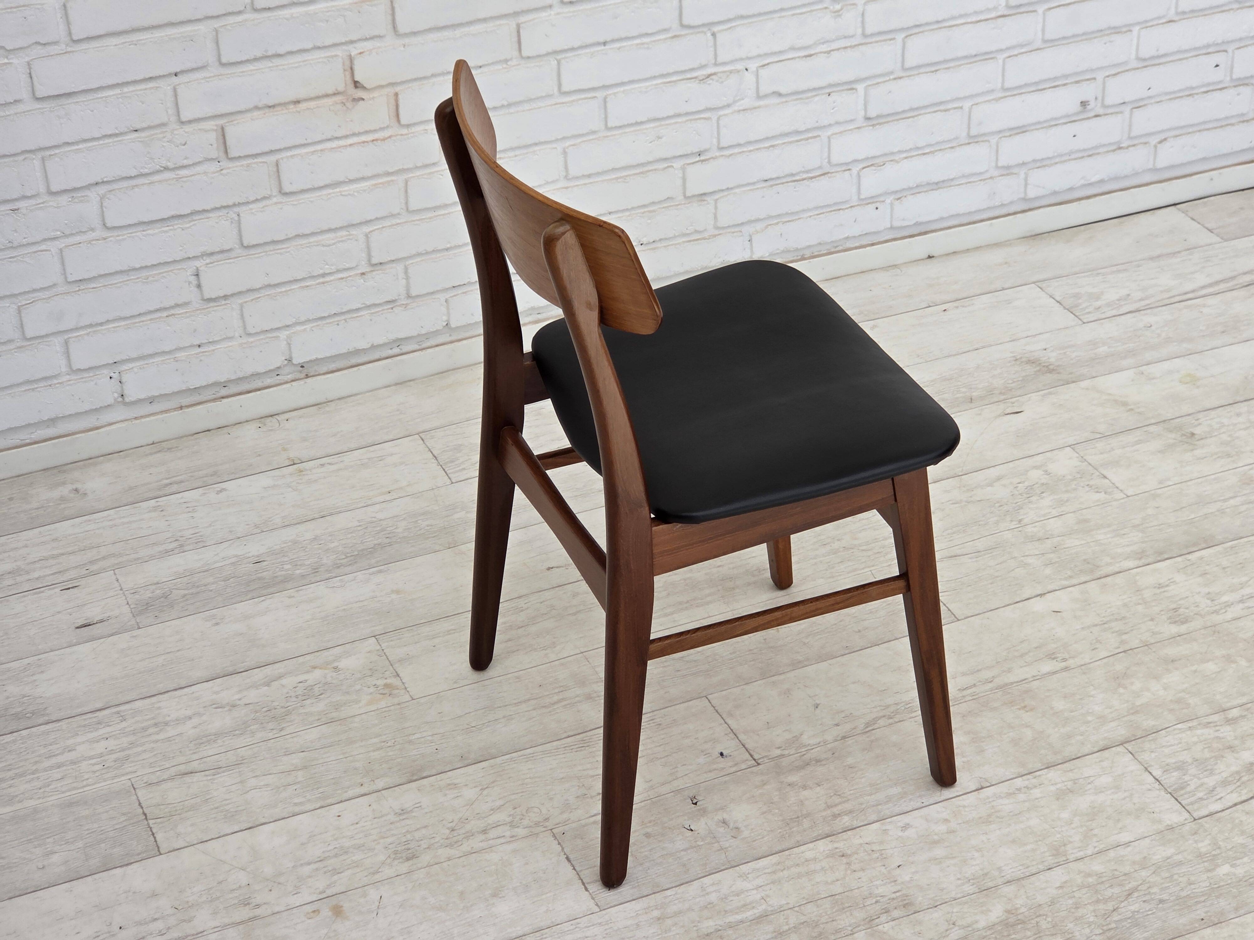 1970s, set of 4 Danish dining chairs by Findahl Møbelfabrik, teak wood.