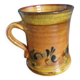 Handmade terracotta mug cup