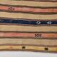 5x8 Cream & Navy Blue Striped Pattern Kilim Rug, 152x234Cm