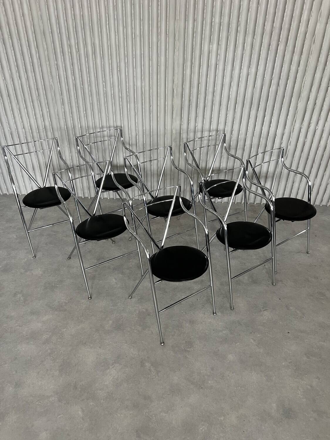 Set of 8 “Cinderella” chairs by Hiroyuki Yamakado
