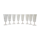 Set of 8 champagne flutes