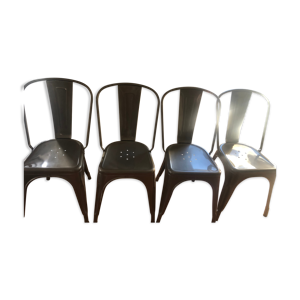 Lot de 4 chaises A tolix