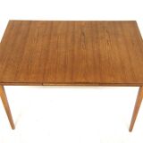 Table de salle à manger "portefeuille" en teck, Suède, 1960