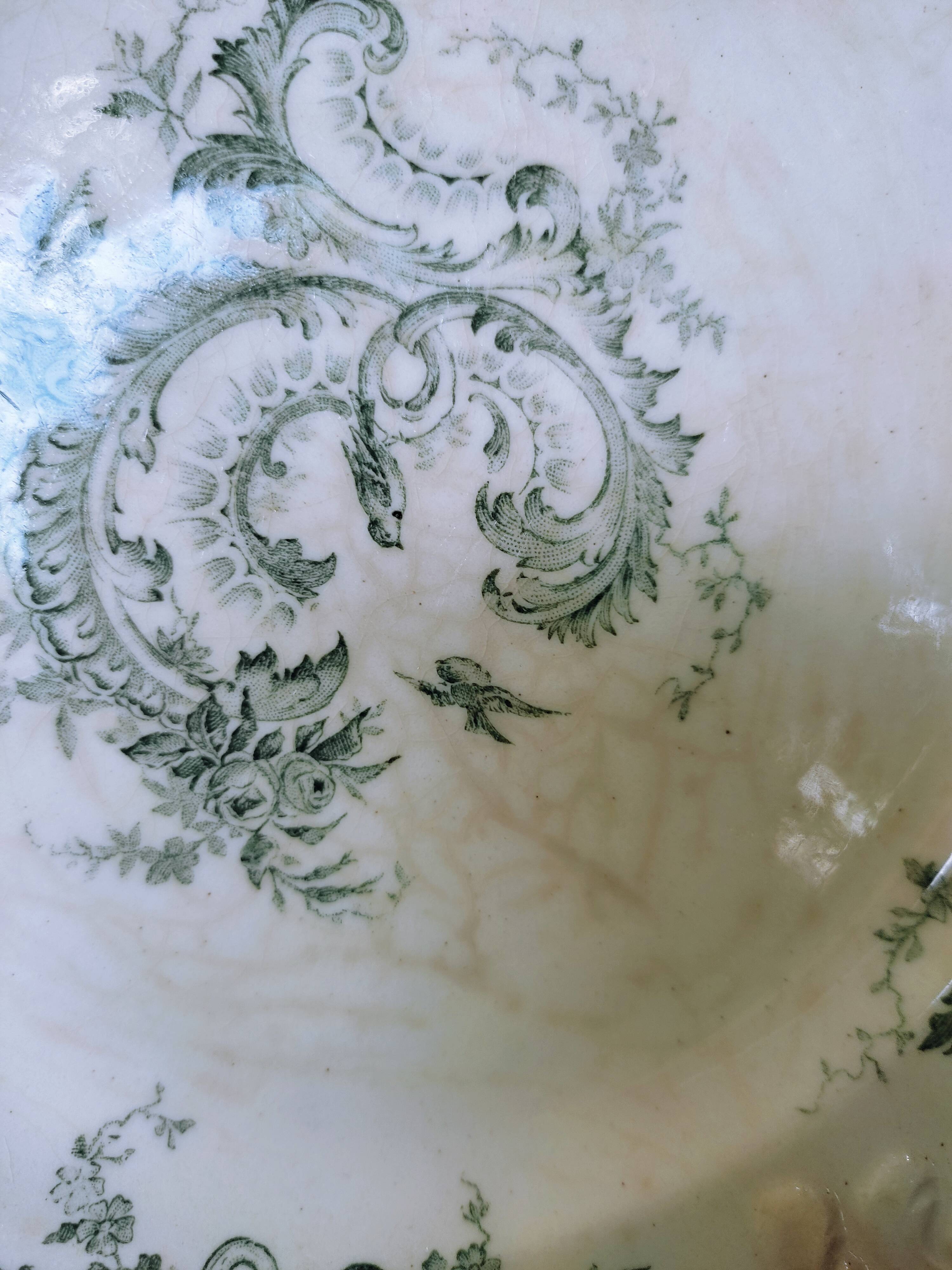 6 flat earthenware plates by Gien