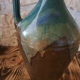 Jacobert enameled stoneware ewer carafe