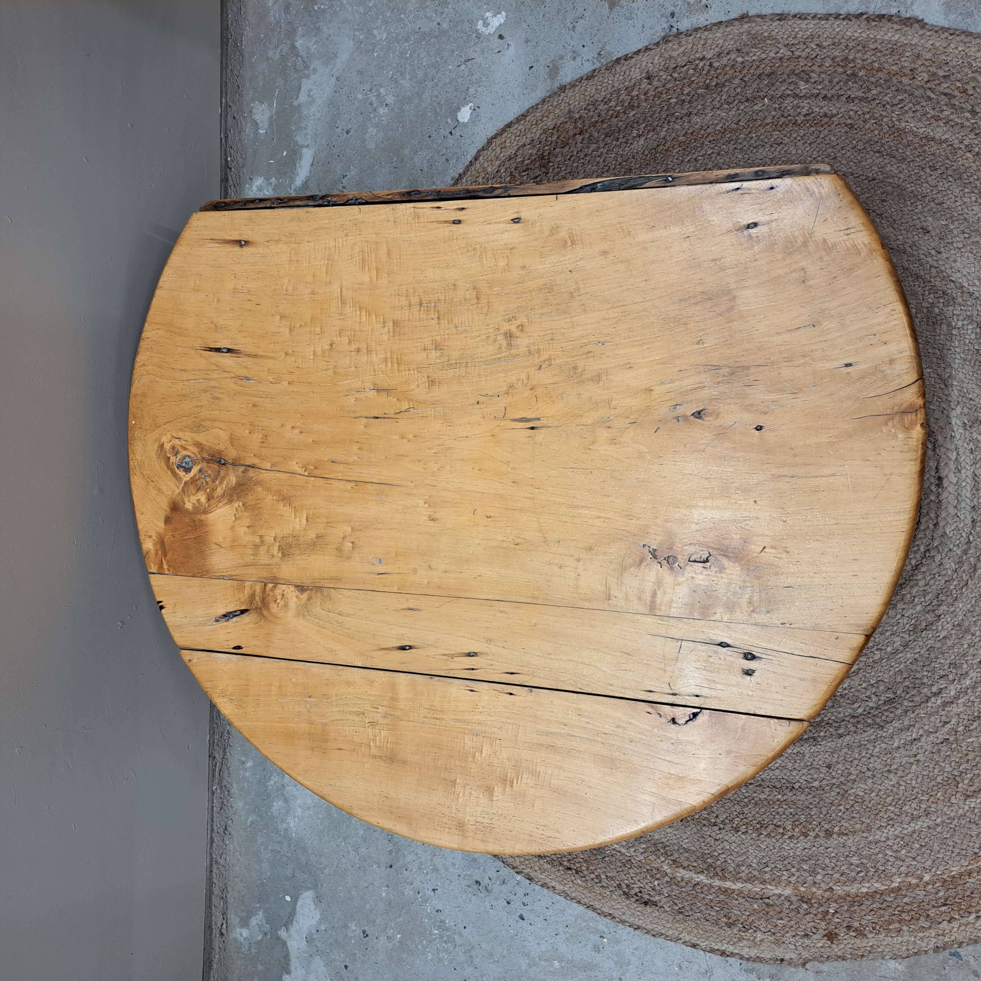 Table basse ronde en bois