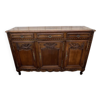 Enfilade Louis XV en Chêne Massif campagnard, Époque XIXe Siècle