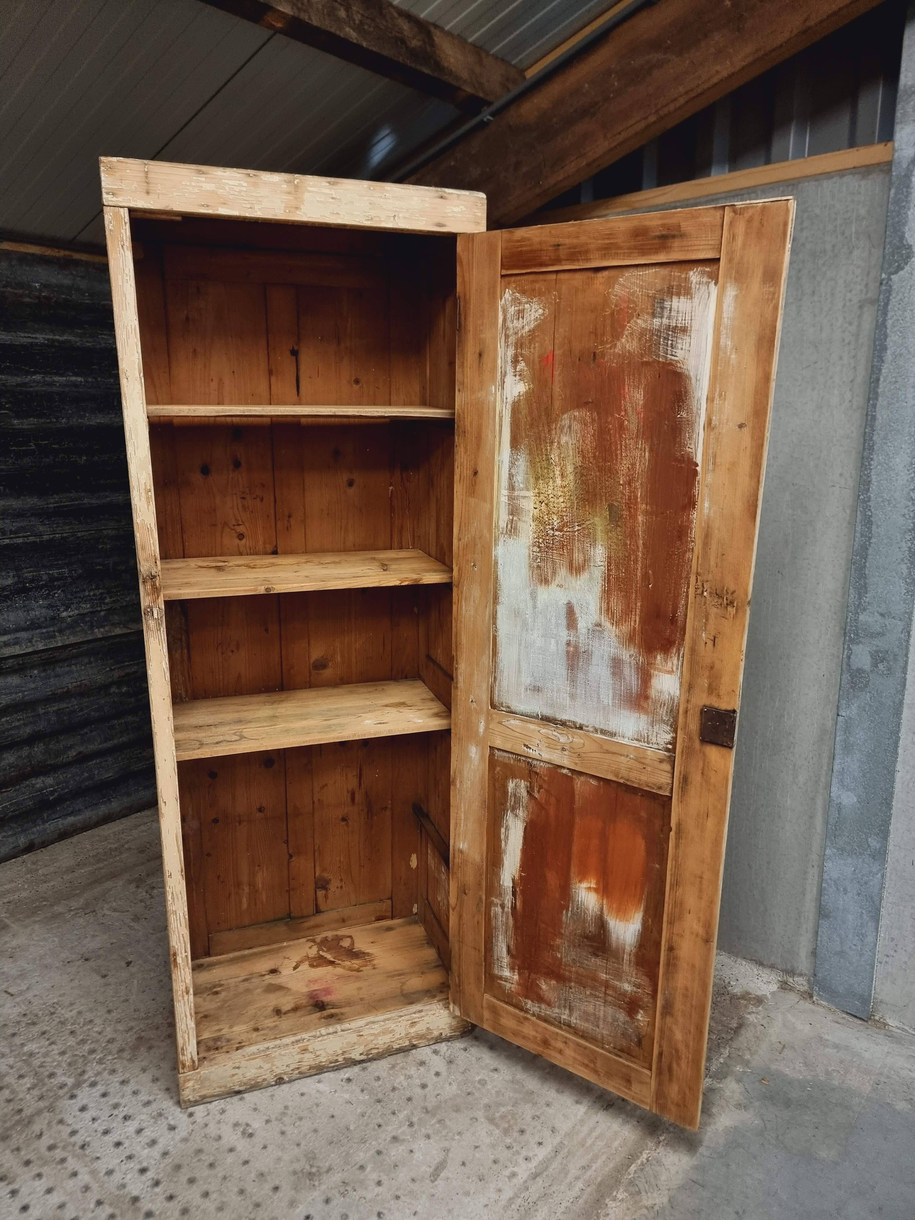 Antique cabinet wardrobe kitchen cupboard 72x200 cm