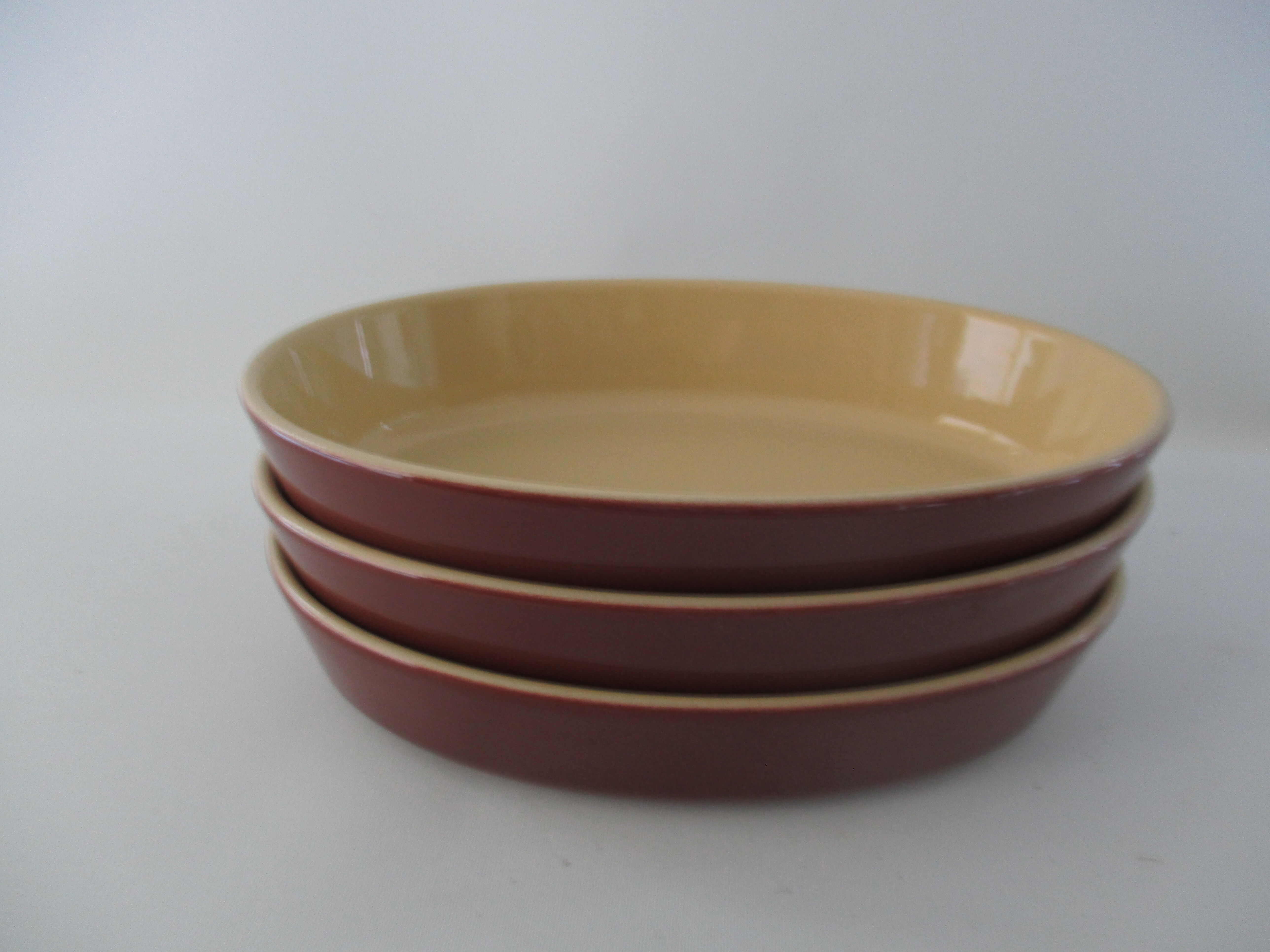 OVAL DISH CARAMEL BROWN - CASSEROLE EMILE HENRY - 26 x 17 CM - NEW (01 08 ) (CB4)