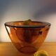 Amber glass cup from the early 2000s