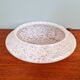 Large ceiling light in textured iced glass (diam 45cm), Doria, 1970