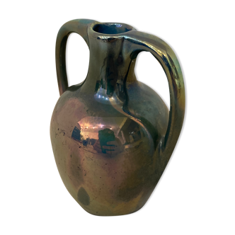 Small Vichy enamel vase