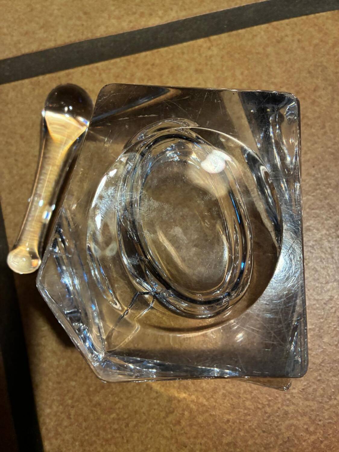 Crystal ashtray