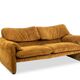Vico Magistretti. 2-seater sofa, “Maralunga” model. 1970s.