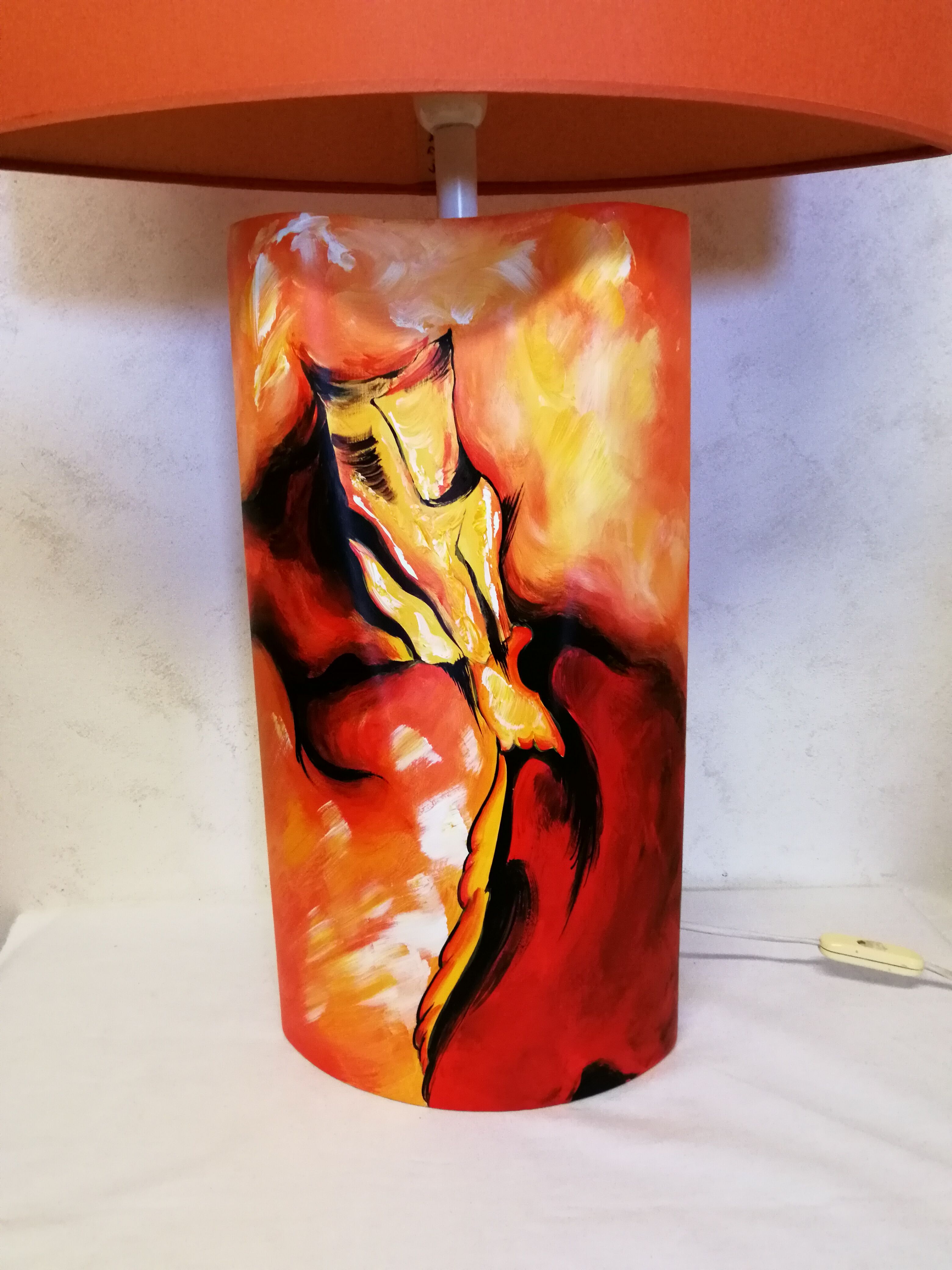 Lamp signed L. Drimmer