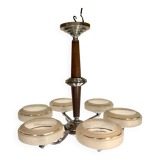 6-light art deco chandelier