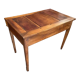 Table table with 3 compartments in blond walnut Directoire late eighteenth
