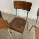 Set of 10 industrial chairs