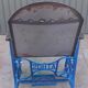 Electric blue metal armchair
