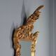 Antique carved and gilded wooden mirror, Italy, 20th century