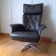 Fauteuil cuir relax Hjort Knudsen gris anthracite